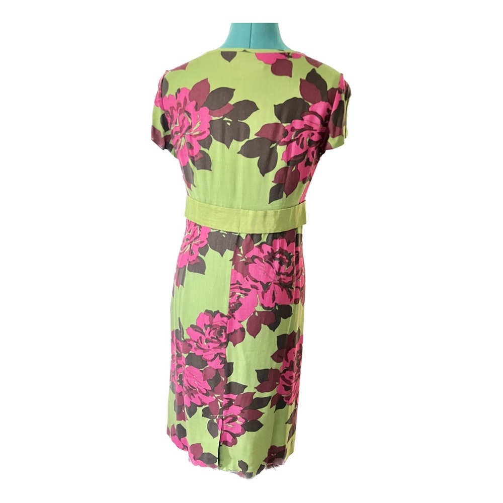 NWOT Boden Floral Green Dress Size 6 Regular - Picture 4 of 8